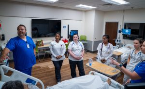 Students in Healthcare Simulation Center
