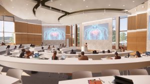 Terraced active learning classroom in the future MUSC College of Medicine