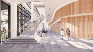 First floor lobby of the future MUSC College of Medicine